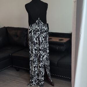 R&M Richards Black and White Dress